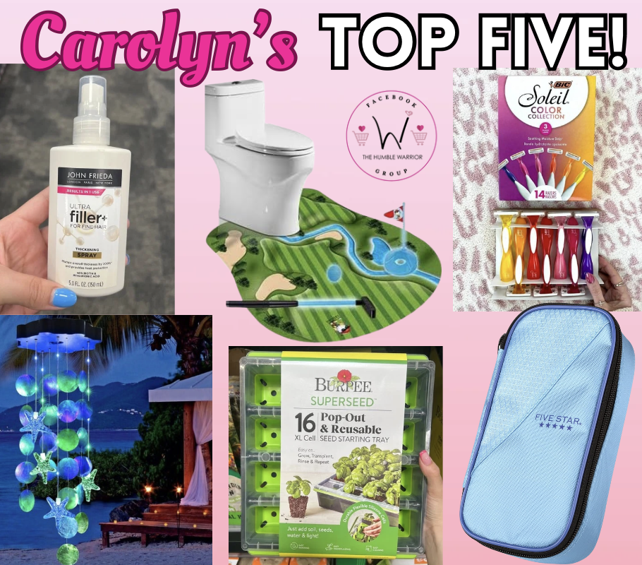 Carolyn’s Top Five!
